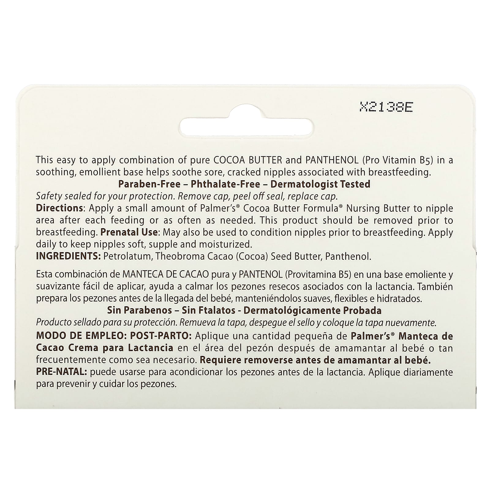 Palmer's Cocoa Butter Formula Nursing Butter – Soothing Nipple Cream for Breastfeeding Mothers with Pro-Vitamin B5 & Cocoa Butter | 30g Tube for Cracked & Sore Nipples