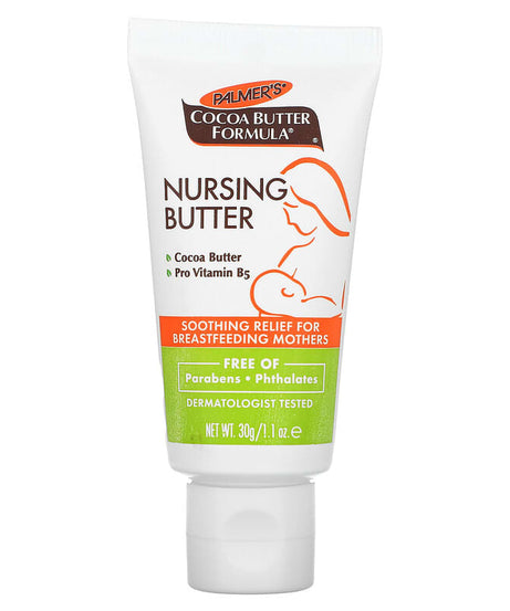 Palmer's Cocoa Butter Formula Nursing Butter – Soothing Nipple Cream for Breastfeeding Mothers with Pro-Vitamin B5 & Cocoa Butter | 30g Tube for Cracked & Sore Nipples