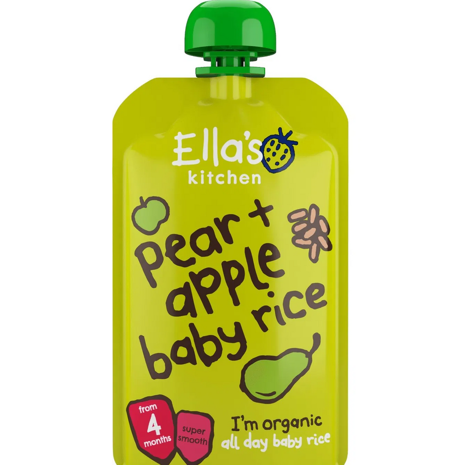 Ella's Kitchen Pear + Apple Baby Rice 120g – Nutritious First Baby Food