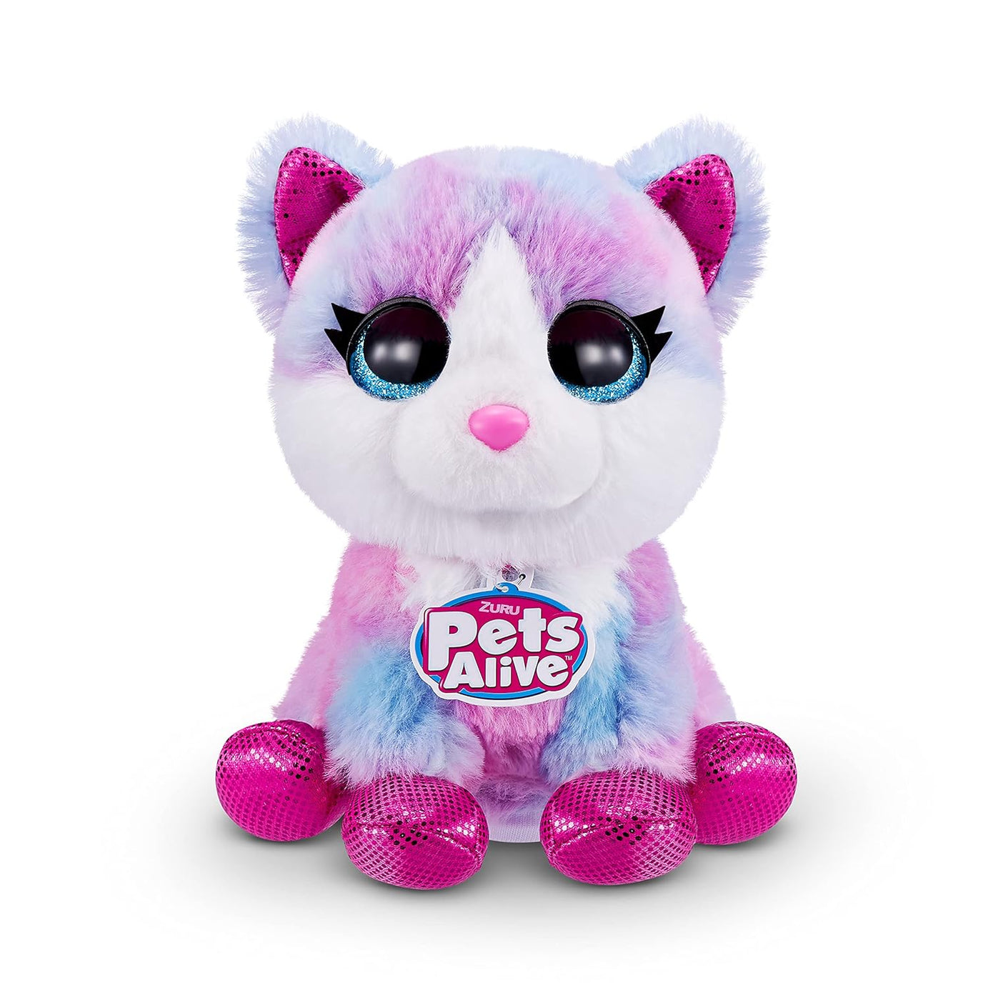 Zuru Pets Alive Pet Shop Surprise - Puppy Surprise Toy with Talk and Repeat Feature, Kitten Series 2, 10+ Sleepover-Themed Surprises Inside, Interactive Electronic Pet by ZURU - Birthday Gift for Kids