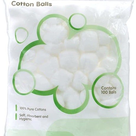 Pigeon Pure Cotton Balls Soft, Absorbent & Hygenic - 100 Pcs