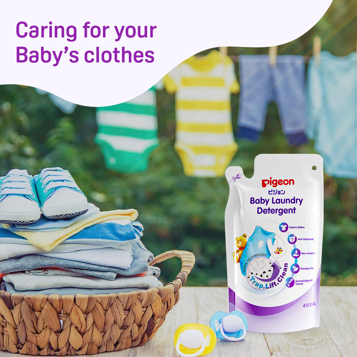 Pigeon Baby Laundry Detergent Liquid Refill Pack - 450ml