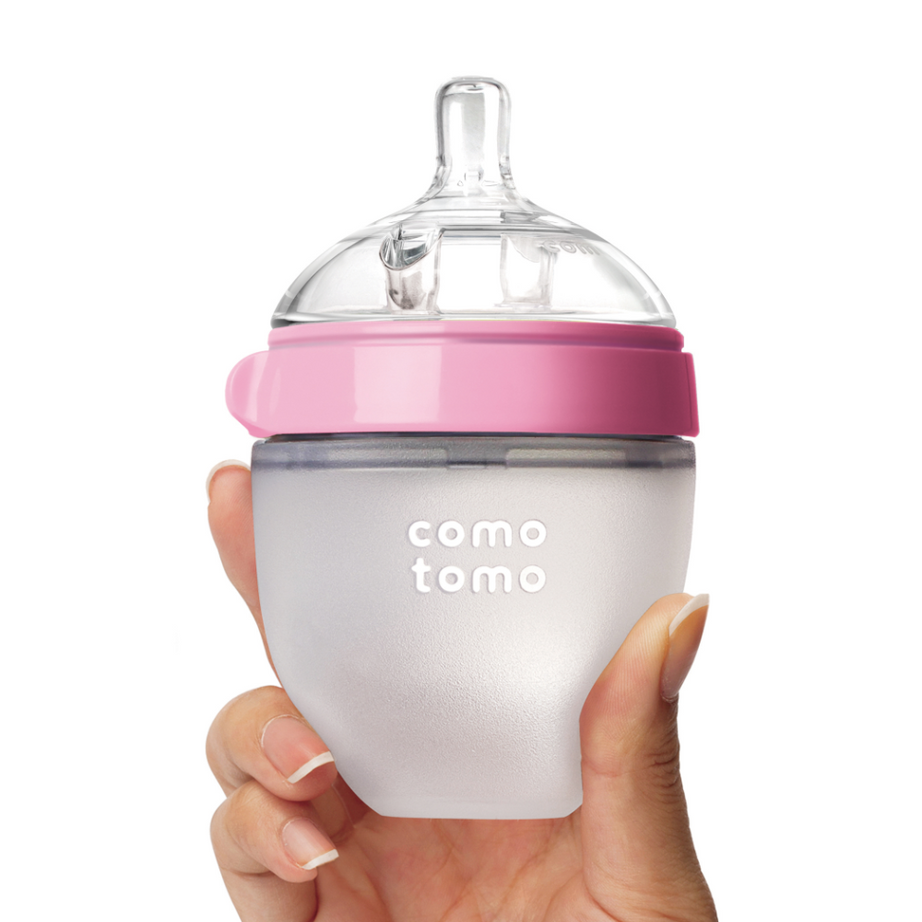 Comotomo Soft Hygienic Silicone Baby Feeding Bottle for 3+ Months - 150ml | 1 Hole Slow Flow - MINIMEE KIDS
