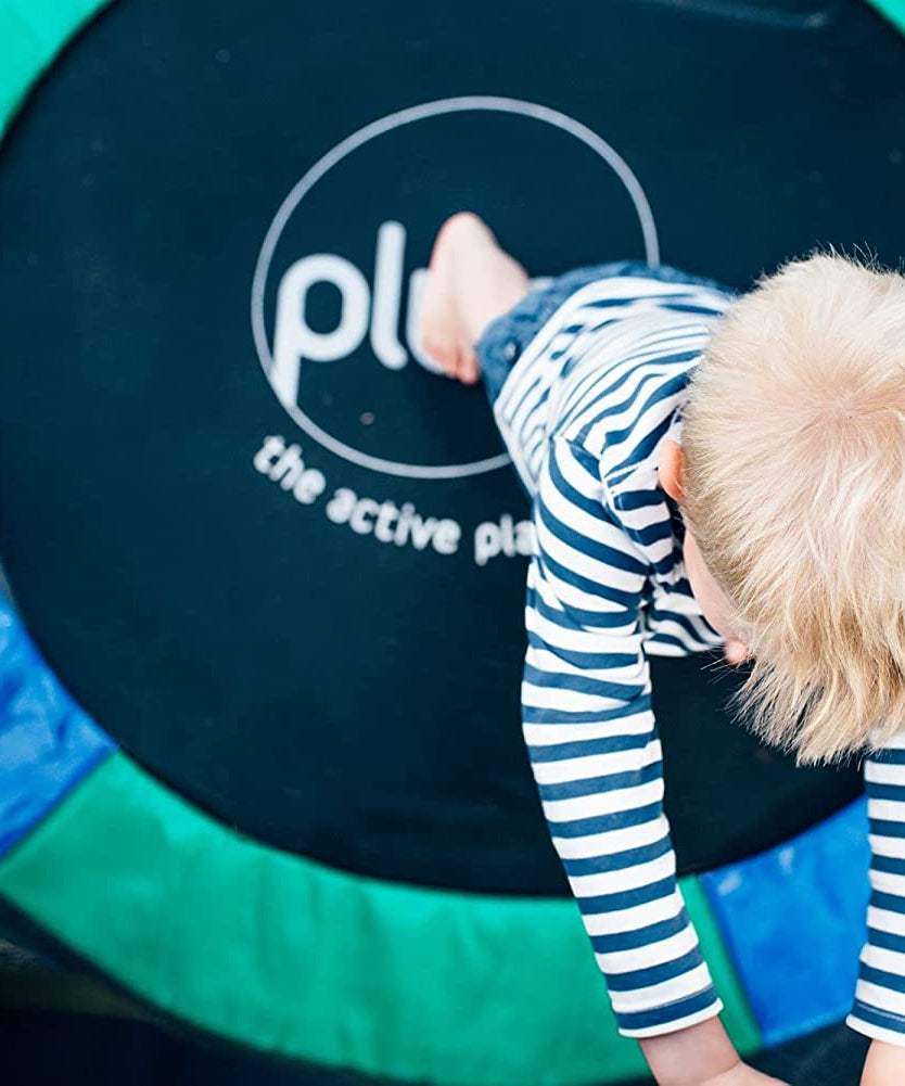 Plum 4ft Junior Trampoline with Enclosure – Safe Outdoor Trampoline for Kids Aged 3-6 Years | Galvanised Frame | Padded Safety Net | 30 Springs | Max User Weight 40kg - MINIMEE KIDS