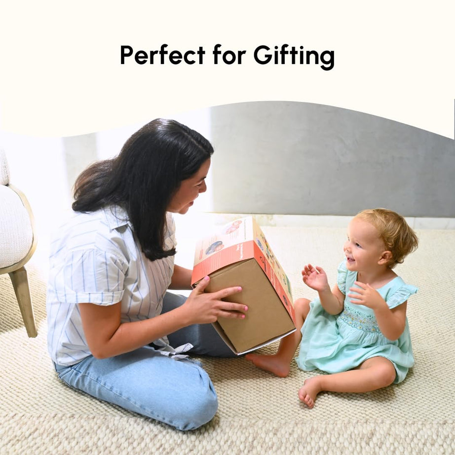 Curious Cub Wooden Pop-Up Pegs Toy, Montessori-Inspired Educational Toy for Ages 12 Months+ | Develops Fine Motor Skills, Hand-Eye Coordination, and Object Permanence