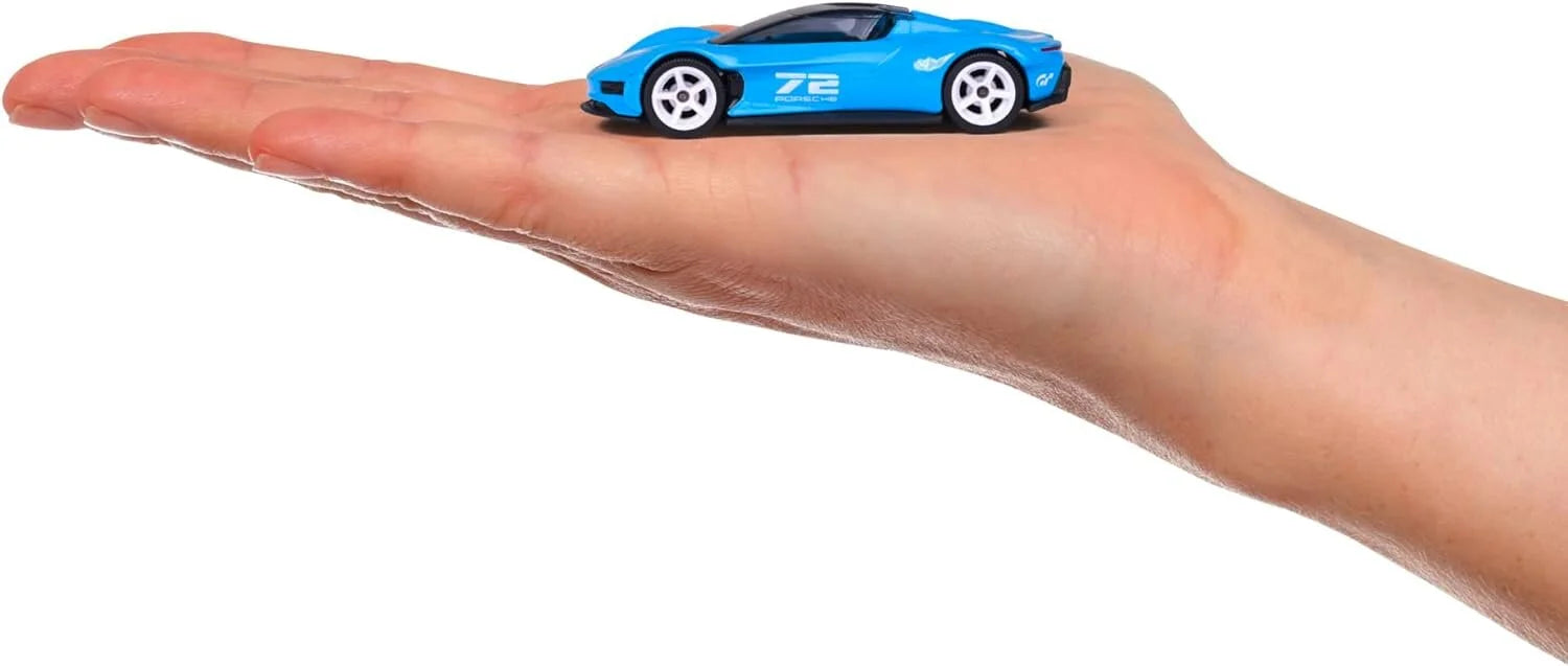 Majorette Porsche Edition - Porsche Vision Gran Turismo 72 Blue | Official Licensed Product | Die-Cast Car with Metal Body, Rubber Tires & Suspension | Includes Collector’s Box | 3+