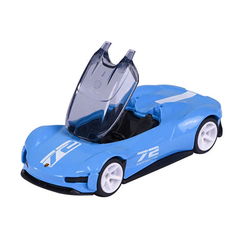 Majorette Porsche Edition - Porsche Vision Gran Turismo 72 Blue | Official Licensed Product | Die-Cast Car with Metal Body, Rubber Tires & Suspension | Includes Collector’s Box | 3+