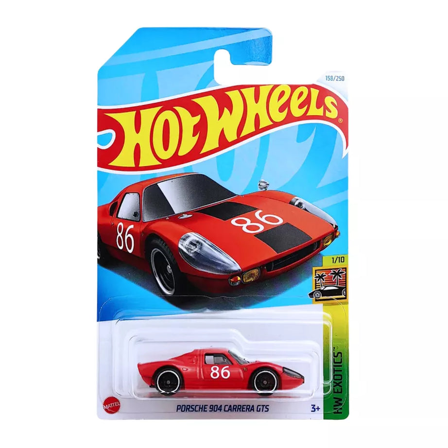 Hot Wheels Porsche 904 Carrera GTS - HW Exotics 1/10 | Die-Cast Car for Ages 3+ | Collector Number 158/250