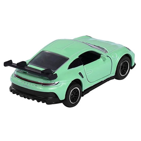 Majorette Porsche 911 GT3 Cup (992) Die-Cast Car - Porsche Edition 1:64 Scale | Mint Green Racing Design | Collector’s Card Included | 3+ Years