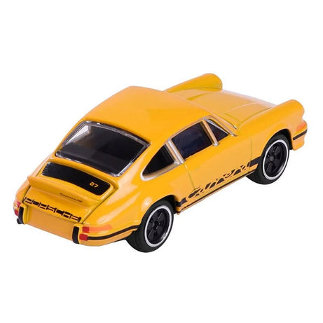Majorette Porsche 911 Carrera RS 2.7 Die-Cast Car - 1:64 Scale | Premium Porsche Collection | Collector’s Edition in Yellow