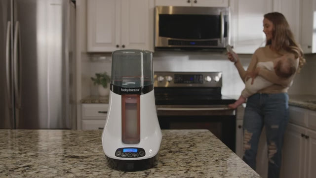 Baby Brezza Safe + Smart Baby Bottle Warmer with Bluetooth – Dual Warming Modes for Breastmilk & Formula | Auto Shut-Off | Universal Fit for Bottles, Storage Bags & Food Jars