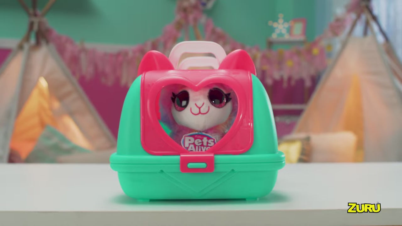 Zuru Pets Alive Pet Shop Surprise - Puppy Surprise Toy with Talk and Repeat Feature, Kitten Series 2, 10+ Sleepover-Themed Surprises Inside, Interactive Electronic Pet by ZURU - Birthday Gift for Kids