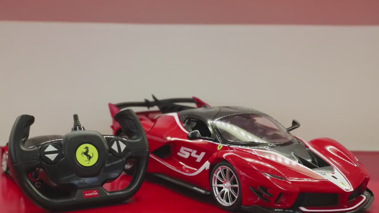 RASTAR R/C 1:14 Ferrari FXX K Evo – Officially Licensed Remote Control Supercar with Working Lights, Manually Opening Doors & Realistic Ferrari Styling – Red | Perfect Gift for Kids 6 Years & Above