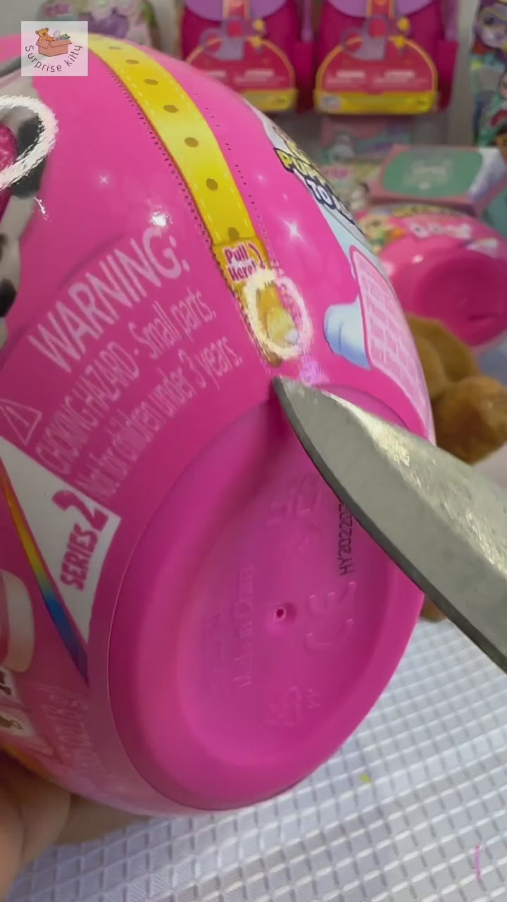 Zuru Rainbocorns Puppycorn Surprise Peel & Reveal Magic Heart - Collectible Plush Stuffed Animal with 7 Surprises, Scratch n Sniff Sticker, Ages 3+ for Girls