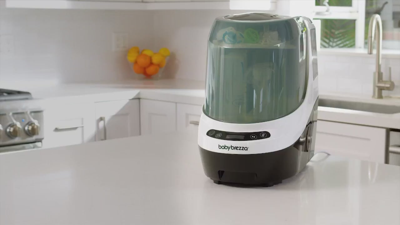 Baby Brezza Bottle Washer Pro | All-in-One Automatic Bottle Washer, Sterilizer & Dryer | Clinically Proven Better than Hand Washing | HEPA Filtered & 6 Cleaning Modes | 12-Month Warranty