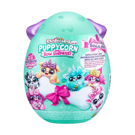 Zuru Rainbocorns Puppycorn Bow Surprise - 10+ Surprises Inside, Collect All 7 Puppycorns