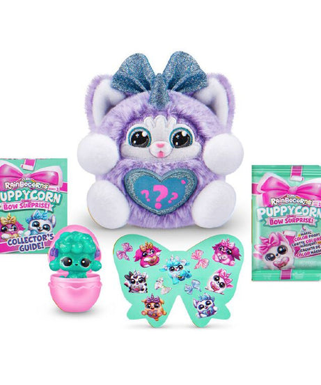 Zuru Rainbocorns Puppycorn Bow Surprise - 10+ Surprises Inside, Collect All 7 Puppycorns - MINIMEE KIDS