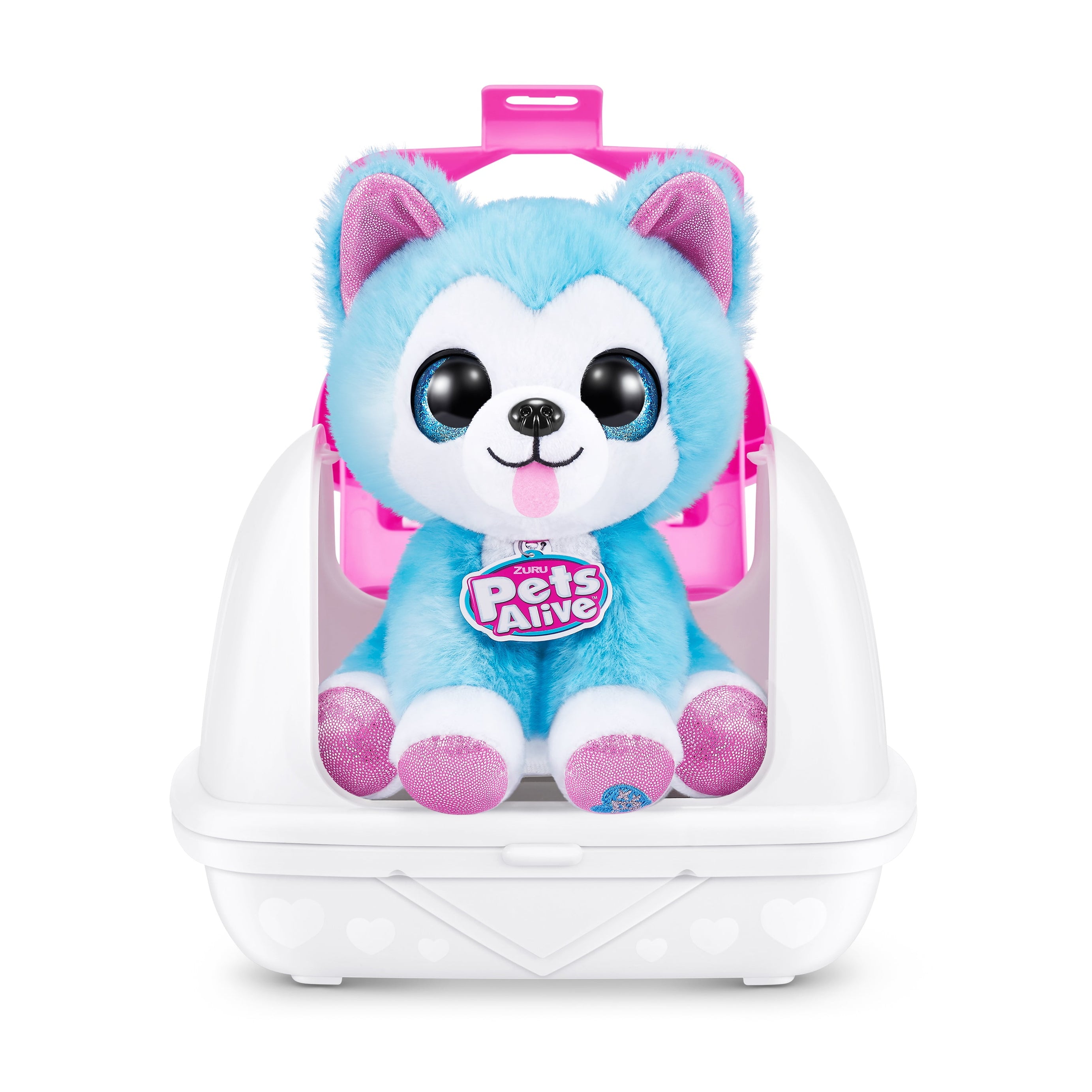 Pets Alive Pet Shop Surprise Series 3 Puppy Rescue Wolf Dog | Ultra Soft Plush, Speak and Repeat, Interactive Toy with Surprises Inside