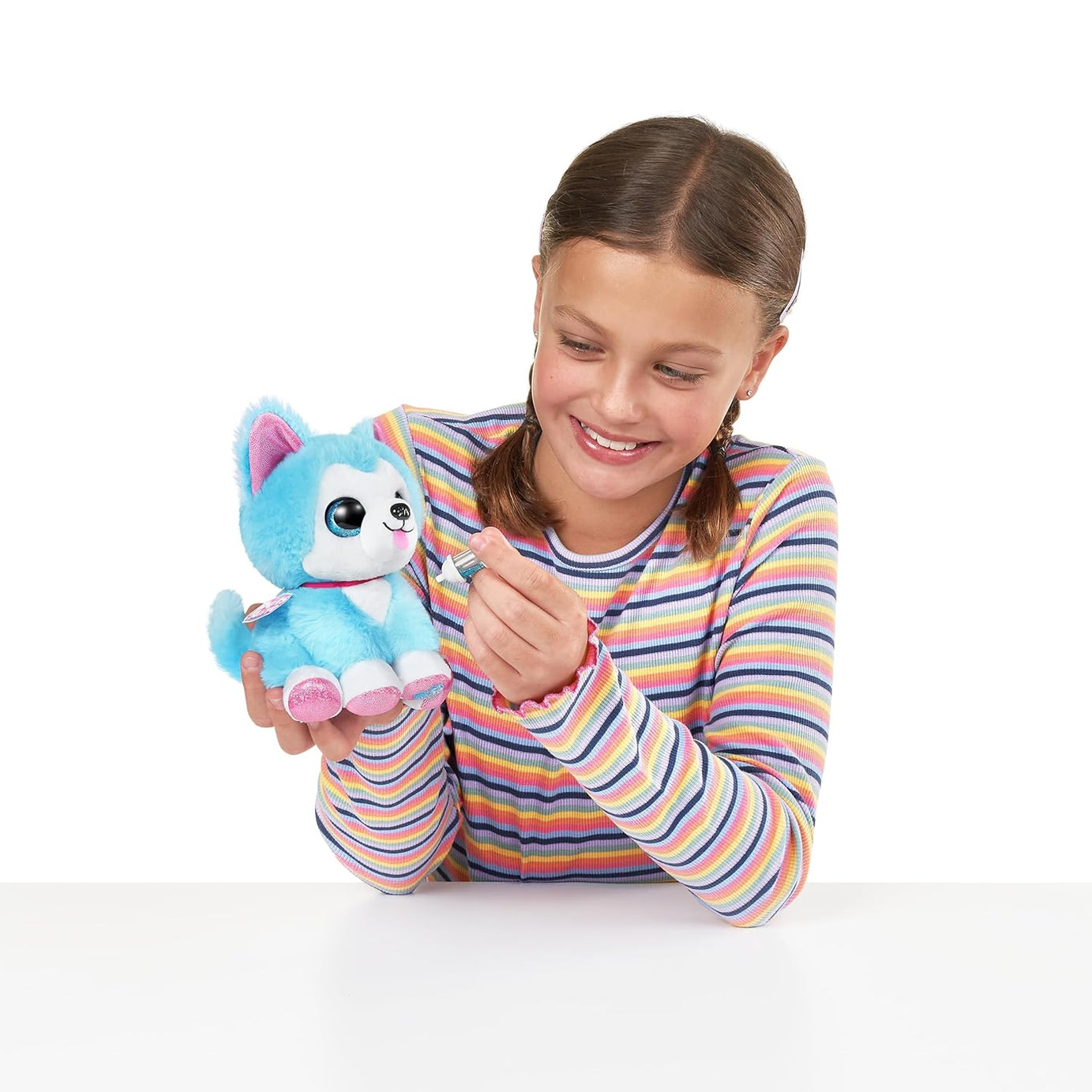 Pets Alive Pet Shop Surprise Series 3 Puppy Rescue Wolf Dog | Ultra Soft Plush, Speak and Repeat, Interactive Toy with Surprises Inside