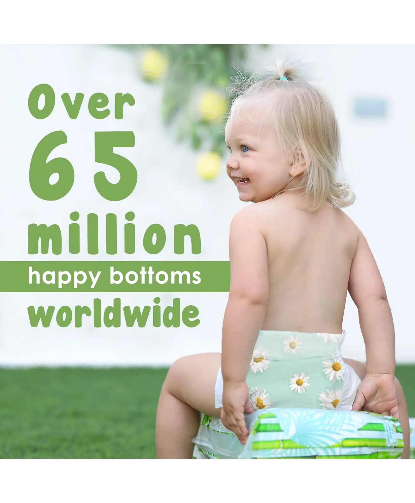 PureBorn Organic Bamboo Diapers Size 6 (16–20 kg) – 20 Pcs | Ultra Soft, Hypoallergenic, Eco-Friendly Disposable Nappies with Wetness Indicator | Dermatologically Tested & Extra Absorbent