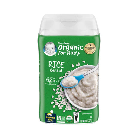 Gerber Organic Wholegrain Rice Cereal for Babies - MINIMEE KIDS