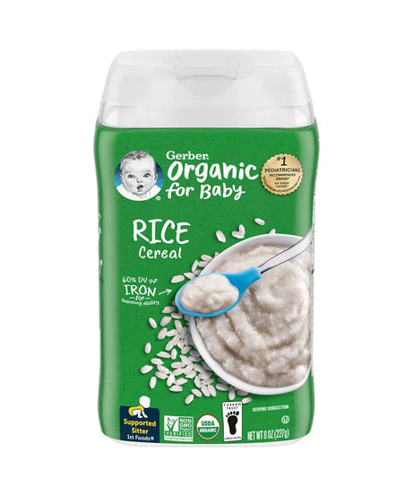 Gerber Organic Wholegrain Rice Cereal for Babies - MINIMEE KIDS
