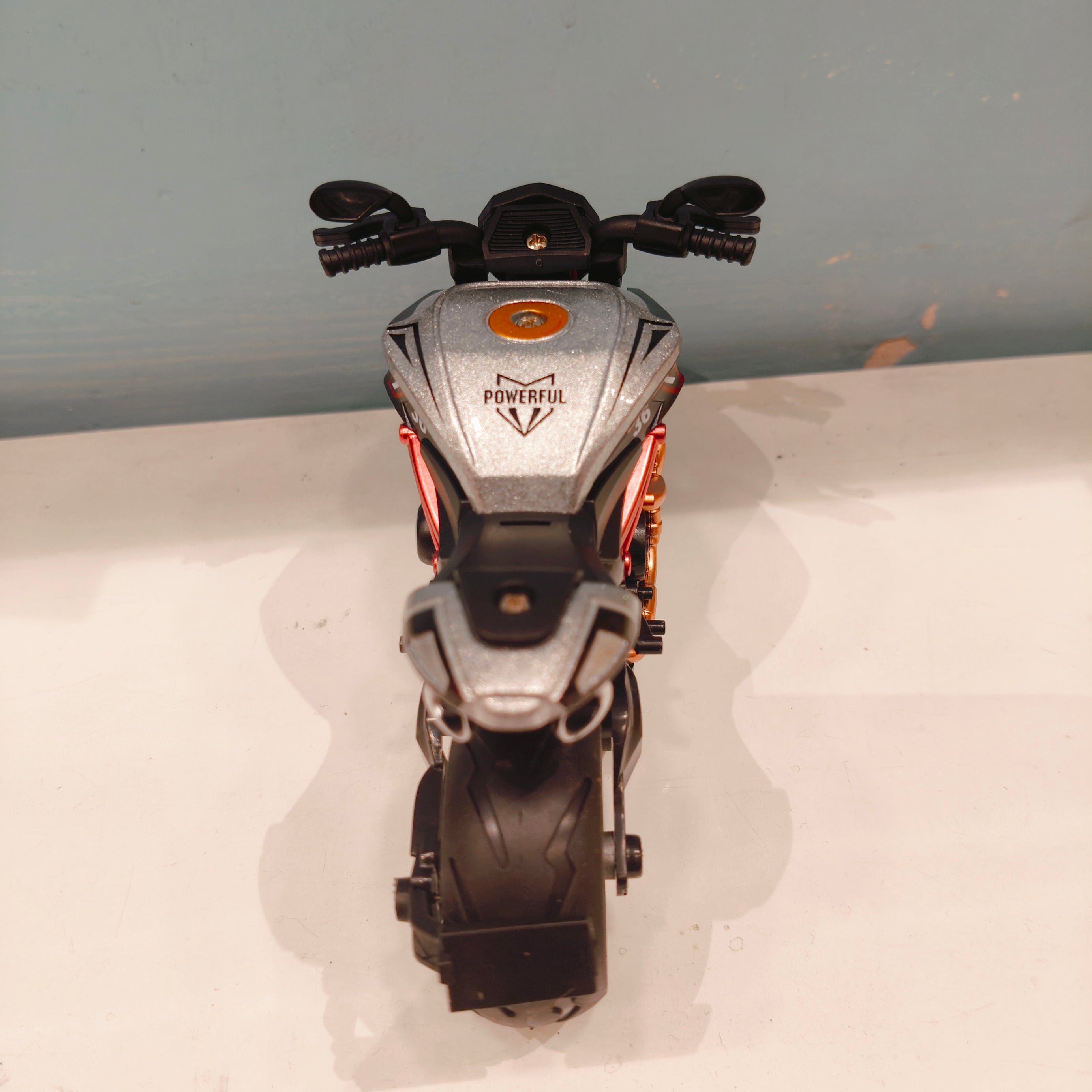 Alloy Motorcycle Simulation Model Vehicle - 1:12 Scale Ducati Diavel Look-Alike | Pull Back Toy for Kids 3+ Years