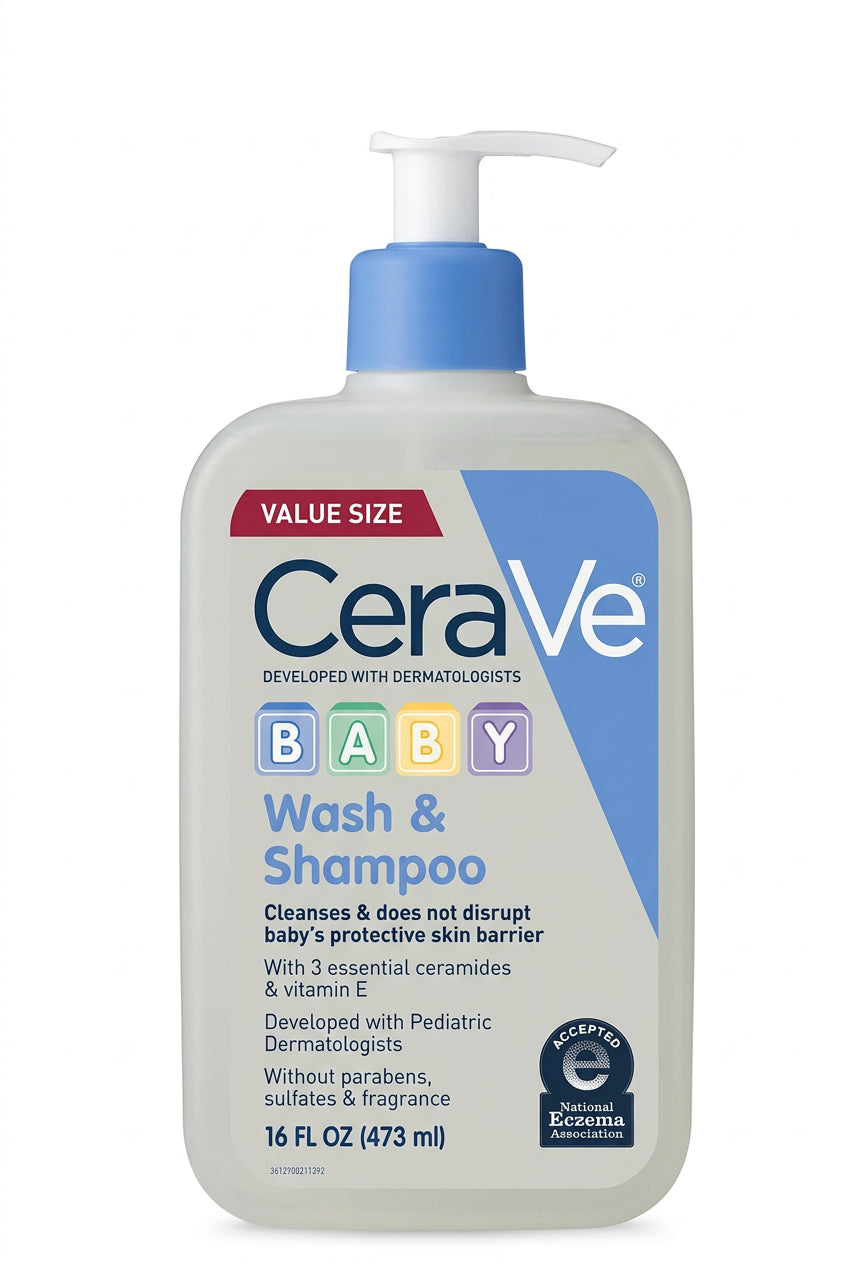 CeraVe Baby Wash & Shampoo - 8 FL OZ - 237ml - MINIMEE KIDS