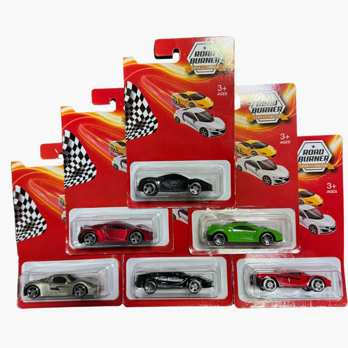 Road Burner Supercharged Die-Cast Car | 1:64 Scale Collectible Toy Car (Assorted Models) | For Kids | Minimee Kids India
