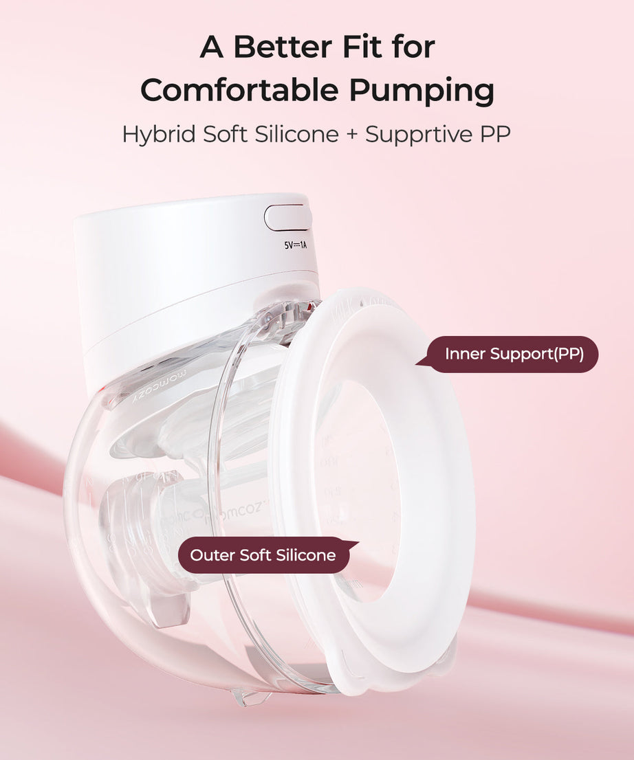 Momcozy S12 Pro Quick Wearable Breast Pumps | Dual Pump (DoubleFit™ Hybrid Flange, ≤46dB)