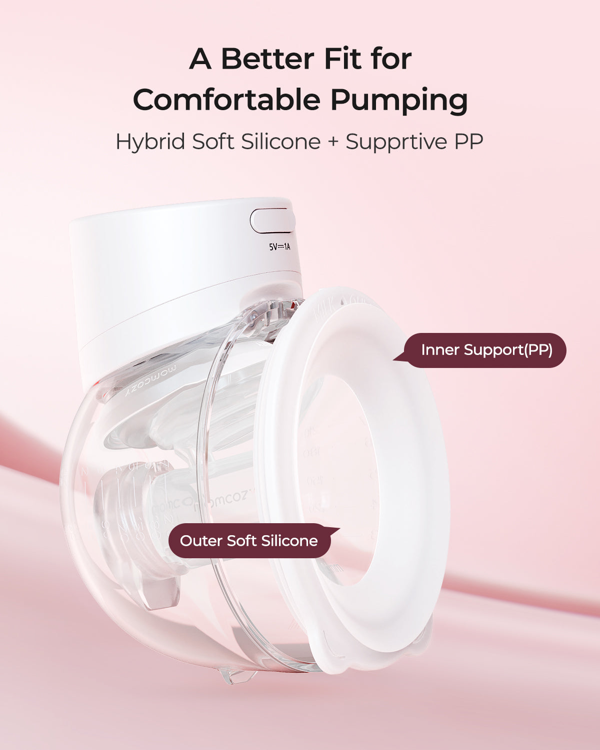 Momcozy S12 Pro Quick Wearable Breast Pumps | Dual Pump (DoubleFit™ Hybrid Flange, ≤46dB)