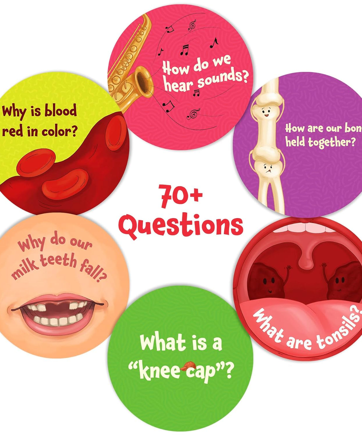 Skillmatics Science Snippets: The Human Body | Fun Educational Game for Ages 7+ | 70+ Interactive Cards for STEM Learning
