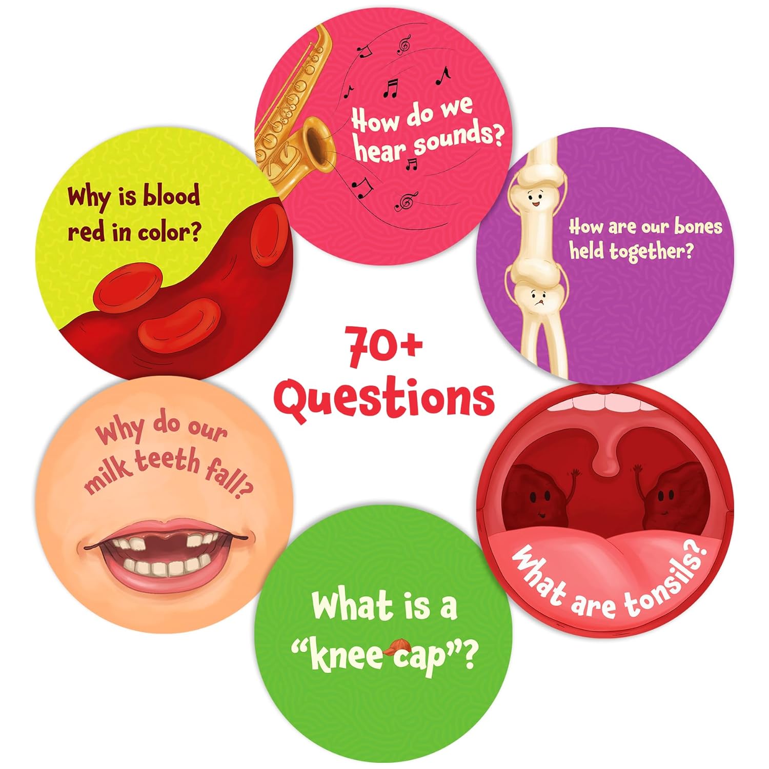 Skillmatics Science Snippets: The Human Body | Fun Educational Game for Ages 7+ | 70+ Interactive Cards for STEM Learning