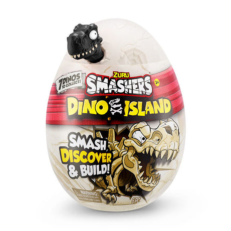 Zuru Smashers Dino Island Nano Egg - Smash, Discover & Build with 7 Dinos to Collect, Prehistoric Adventure, for Ages 3+