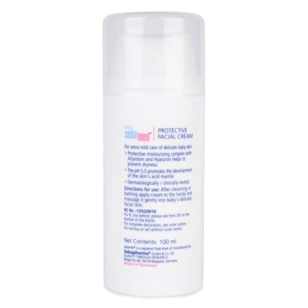 Baby Sebamed Protective Facial Cream for delicate facial skin with panthenol - 100ml - MINIMEE KIDS