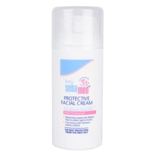 Baby Sebamed Protective Facial Cream for delicate facial skin with panthenol - 100ml - MINIMEE KIDS