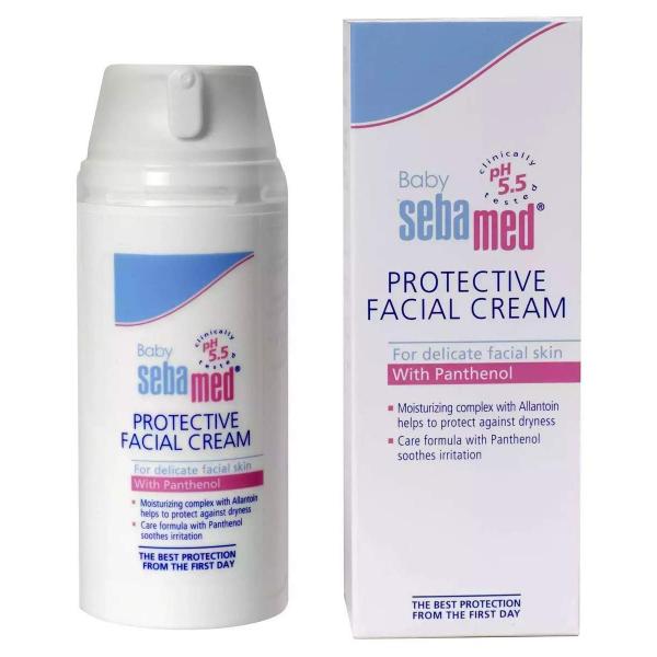 Baby Sebamed Protective Facial Cream for delicate facial skin with panthenol - 100ml - MINIMEE KIDS