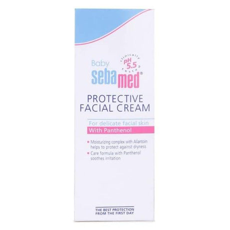 Baby Sebamed Protective Facial Cream for delicate facial skin with panthenol - 100ml - MINIMEE KIDS