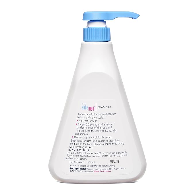 Baby Sebamed Shampoo for Delicate scalp with camomile - 500 ml - MINIMEE KIDS