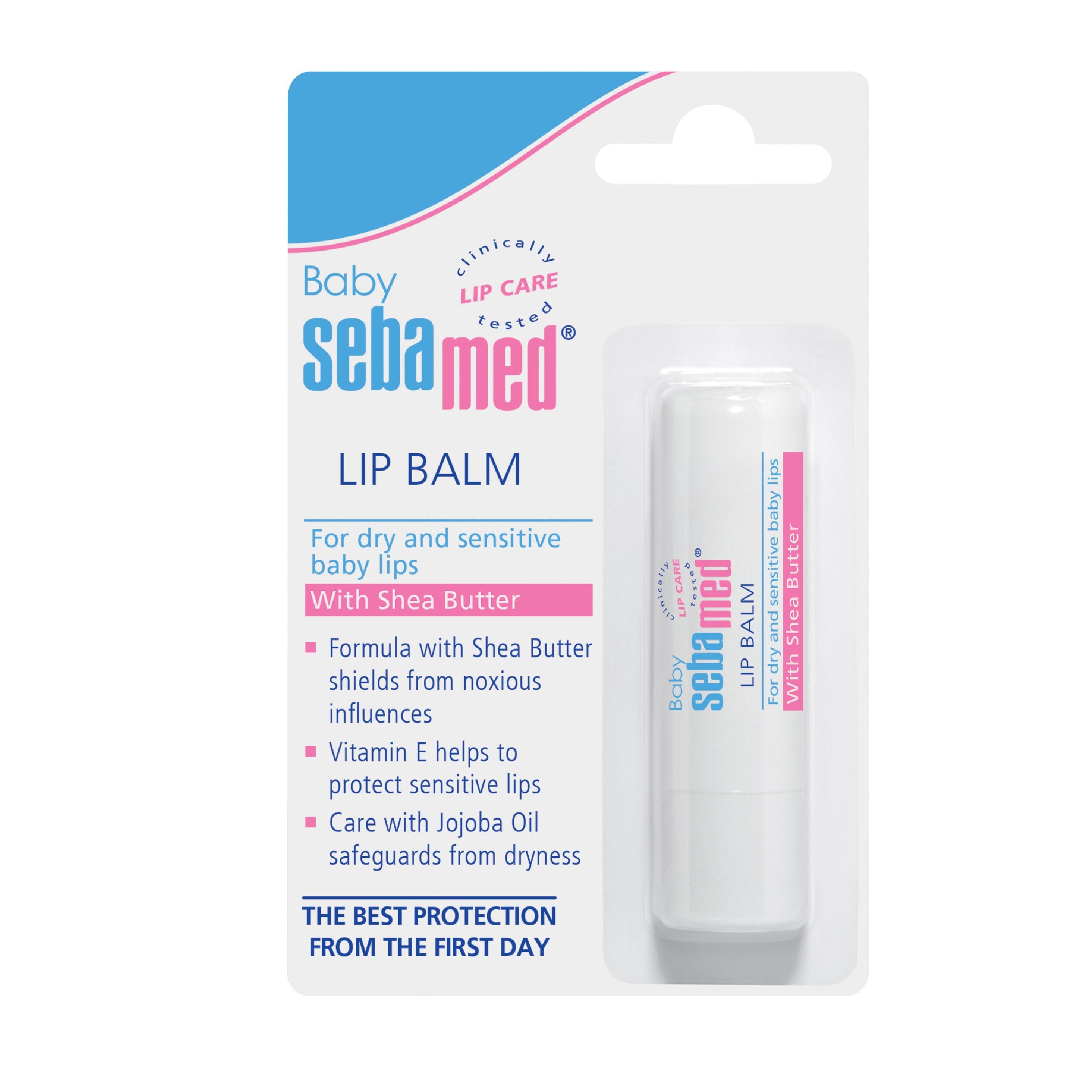 Sebamed Baby Lip Balm (4.8 gm) - Gentle Care for Dry and Sensitive Baby Lips with Shea Butter & Vitamin E