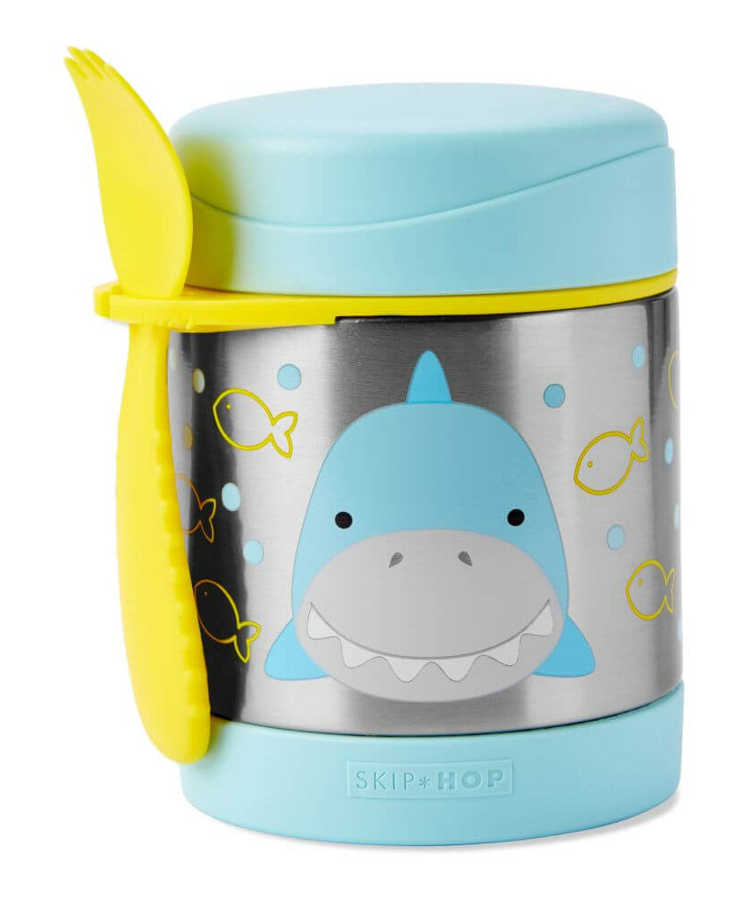 Skip Hop Zoo Insulated Stainless Steel Food Jar | BPA Free, 325ml, Keeps Food Cold for 5 Hours & Warm for 7 Hours