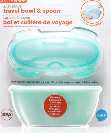 Skip Hop Easy-Serve Travel Bowl & Spoon for 6+ Months - MINIMEE KIDS