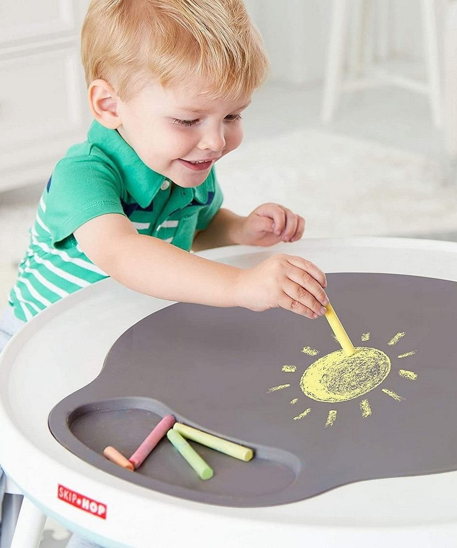 Skip Hop Silver Lining Cloud Baby’s View 3-Stage Activity Center | 25+ Developmental Activities | Sit, Swivel & Play to Table Mode | Light-Up Piano, Discovery Window | 4M+ - MINIMEE KIDS