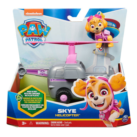 PAW Patrol Skye’s Helicopter - Eco-Friendly Toy Vehicle with Collectible Skye Action Figure for Kids Aged 3 and Up - Perfect for Imaginative Play and Rescue Missions