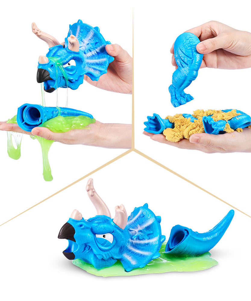 Zuru Smashers Dino Island T-Rex Battles! for 3+ Years | 52 Piece Dino Set | Smash, Build, & Battle with 2 Dinos & Weapons