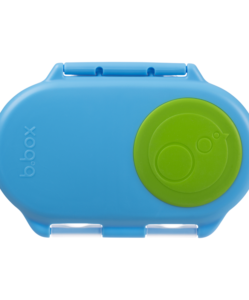 b.box Snackbox 350ml | Leak-Proof Toddler Snack Container with Flexi Whole Fruit Holder | 12m+ Travel & School Friendly | BPA-Free, Microwave & Freezer Safe - MINIMEE KIDS