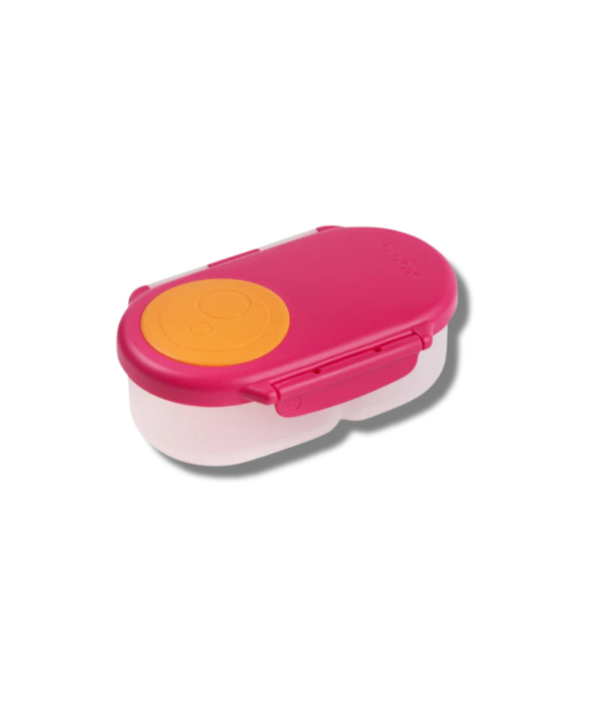 b.box Snackbox 350ml | Leak-Proof Toddler Snack Container with Flexi Whole Fruit Holder | 12m+ Travel & School Friendly | BPA-Free, Microwave & Freezer Safe - MINIMEE KIDS