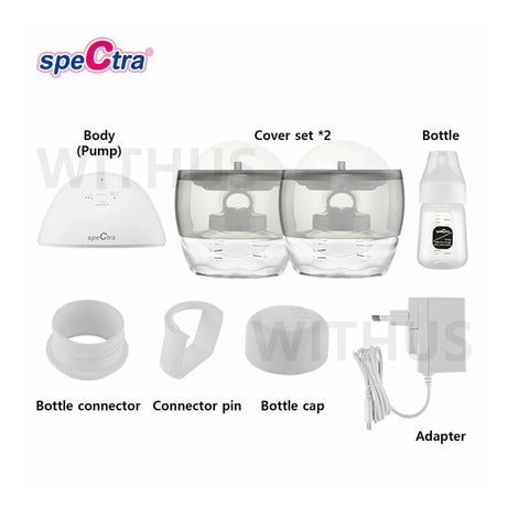 Spectra Wearable Electric Breast Pump – Hands-Free, Wireless & Portable | Rechargeable, Silent Pump with 5 Massage & Expression Modes, Backflow Protection, and 4-Hour Battery Life