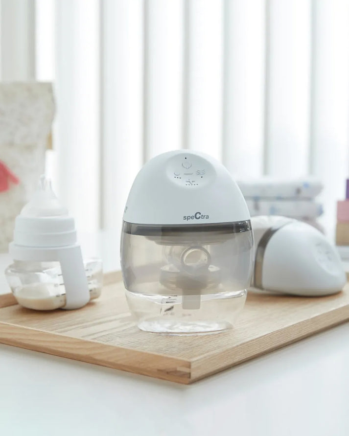 Spectra Wearable Electric Breast Pump – Hands-Free, Wireless & Portable | Rechargeable, Silent Pump with 5 Massage & Expression Modes, Backflow Protection, and 4-Hour Battery Life