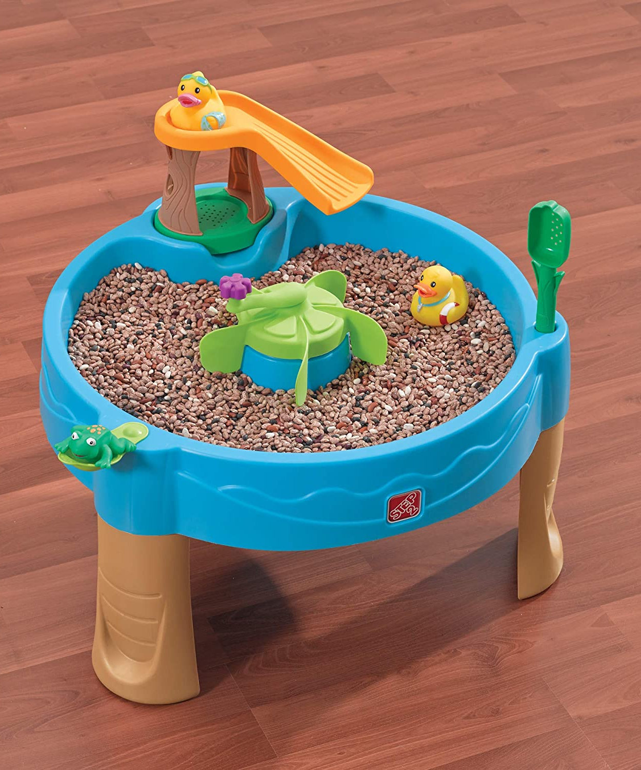 Step2 Duck Pond Water Table for Toddlers | Pond-Themed Sand & Water Play Table with Slide, Spinner & Duck Toys | For Ages 1½ Years and Up - MINIMEE KIDS
